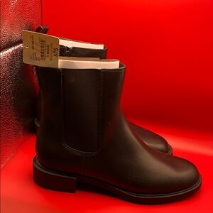 Worthington Black Ankle Booties with Elastic Panels